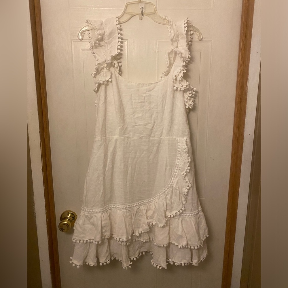 Selfie Leslie Annie Ruffle Pom-Pom Mini Dress - Picture 8 of 13
